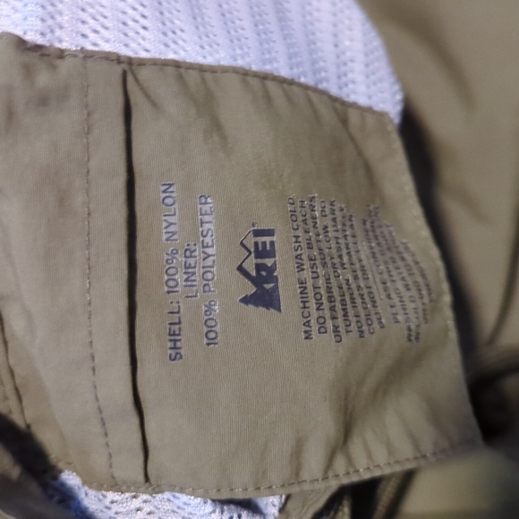 REI Olive Green Nylon shorts Swim Swimming XL - Picture 3 of 5